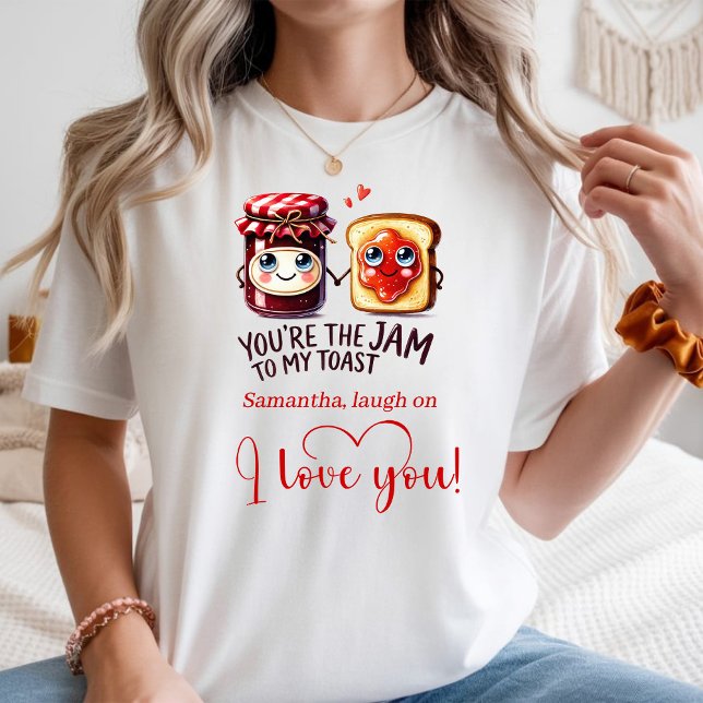 T-shirt Custom Name Cartoon Food Love Valentine Tee (Custom Name Cartoon Food Love Valentine Tee)