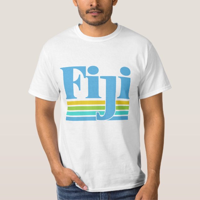 T-shirt Custom Name / Text Fiji (Devant)