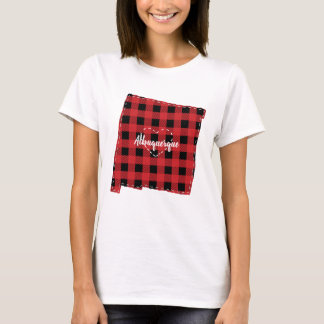 T-shirt Custom New Mexico Hometown State Plaid Christmas