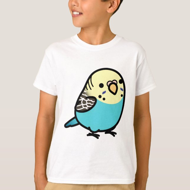 T-shirt CUSTOM Niji le chubby Budgie (Devant)