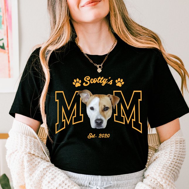 T-shirt Custom Pet Photo Face for Dog Mom Cat Mom (Créateur téléchargé)