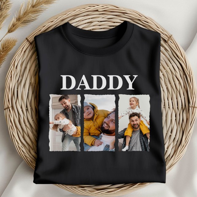 T-shirt Custom Photo Collage Daddy – Personalized Gift (Créateur téléchargé)