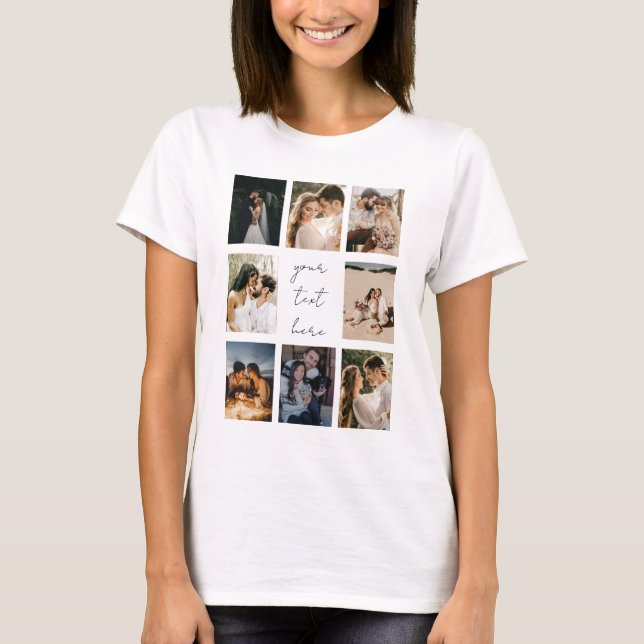 T-shirt Custom Photo Collage Personalized Picture Family (Devant)