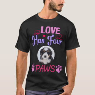 T-shirt Custom Photo Love has Four Paws Valentine's Day