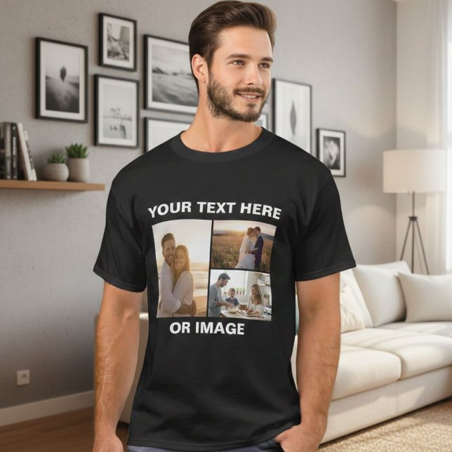 T-shirt Custom Photo & Text Shirt,  Personalized design (Créateur téléchargé)
