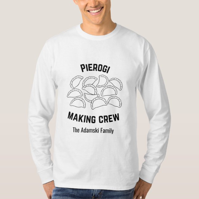 T-shirt Custom Pierogi Making Crew Shirt (Devant)