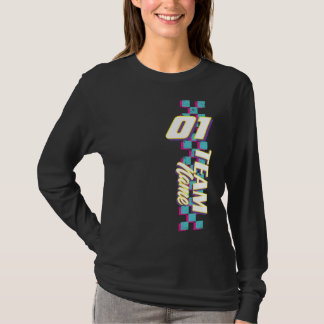 T-shirt Custom Retro 90s Race Team Number Shirt