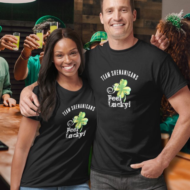 T-shirt Custom St. Patrick's Day Team--I Feel Lucky (Créateur téléchargé)