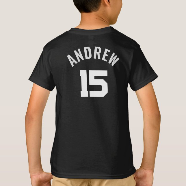 T-shirt Custom Youth Sports Team with Player Number (Dos)