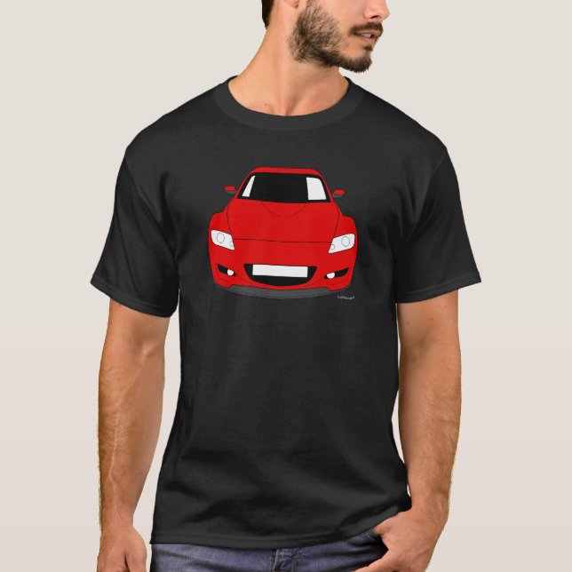 T-shirt customisé de voiture de Mazda RX8 (Devant)