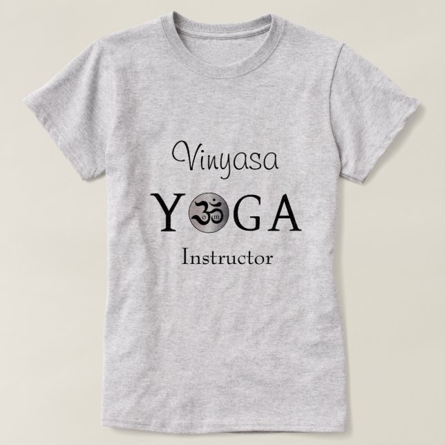 T-shirt Customisé Personnalisé Om yogi yoga chemise d'entr (Design devant)