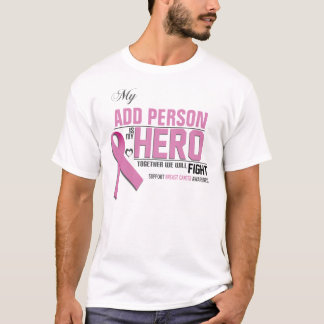 T-shirt Customisez MA chemise de HÉROS :  Cancer du sein