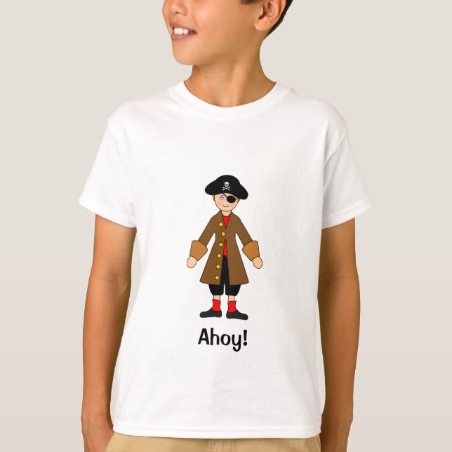 T-shirt Customisez-moi — Costume de capitaine pirate (Devant)