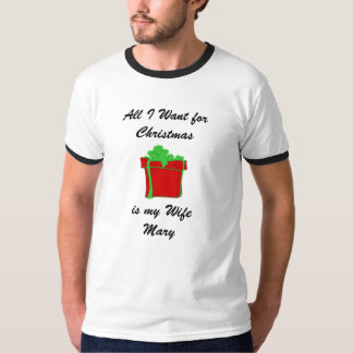 T-shirt Customisez tous que je veux pour Noël est mon