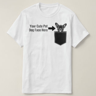 T-shirt Customisez votre animal de compagnie Chien Visage