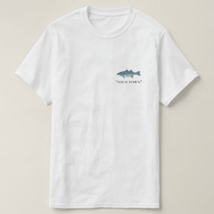 T-shirt CUSTOMISEZ votre ville ou votre nom PÊCHE Basse r