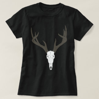 T-shirt Customizable White-Tailed Deer Skull