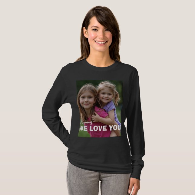 T-shirt Customized with 2 and text (Devant entier)