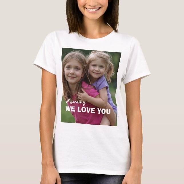 T-shirt Customized with 2 and text (Devant)