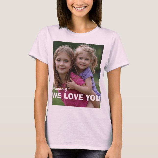 T-shirt Customized with 2 and text (Devant)