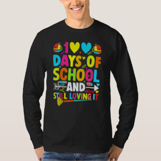 T-shirt Cute 100 Days Of School And Still Loving It Hearts