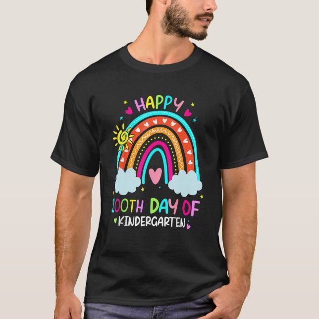 T-shirt Cute 100th Day Of Kindergarten 100 Days Smarter Ki (Devant)