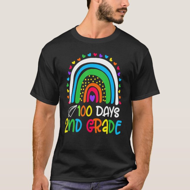 T-shirt Cute 100th Day Of School 100 Days Smarter 2nd Grad (Devant)
