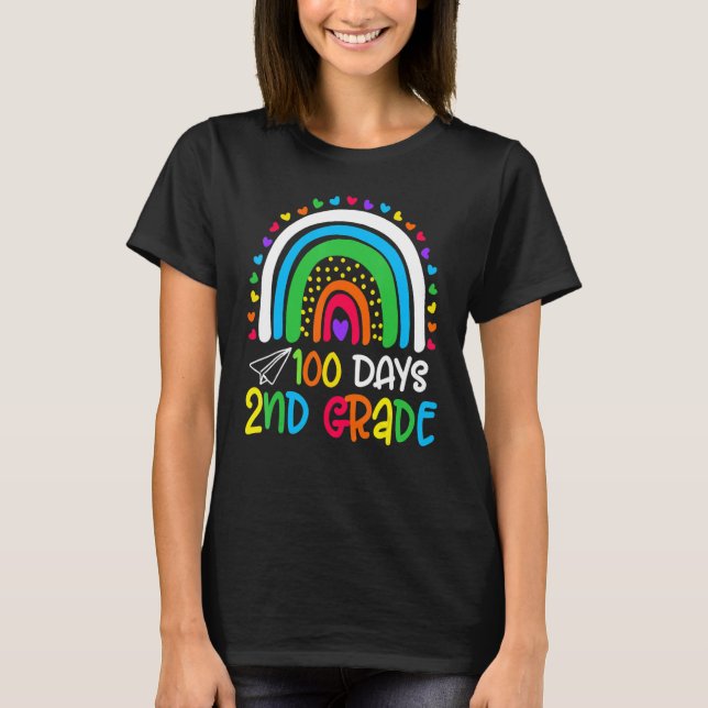 T-shirt Cute 100th Day Of School 100 Days Smarter 2nd Grad (Devant)