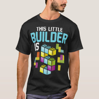 T-shirt Cute 5th Birthday Gift 5 Years Old Block Building 