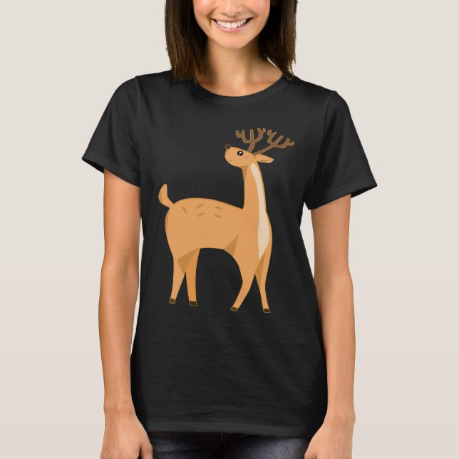 T-shirt Cute Adorable Baby Deer Children Adult (Devant)