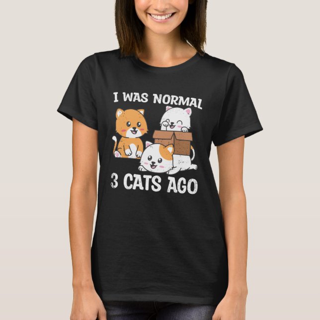 T-shirt Cute Adorable Cats  Pet Animals Cat Owner Graphic (Devant)
