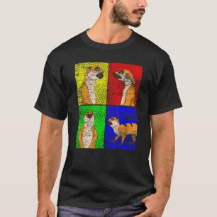 T-shirt Cute Africa Safari Zoo Animal Pop Meerkat