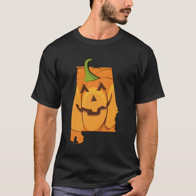 T-shirt Cute Alabama Halloween Design (Devant)