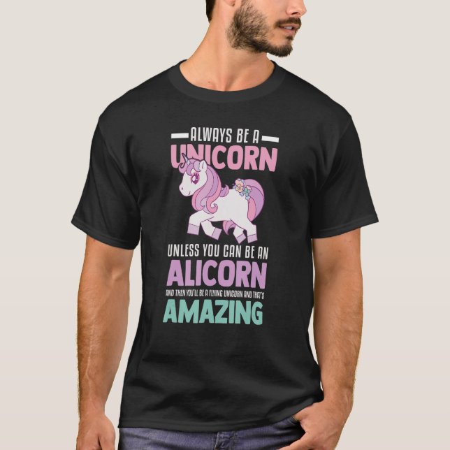 T-shirt Cute Alicorn Magique Unicorn Imaginaire Legendaire (Devant)