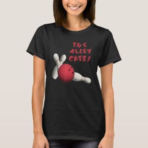 T-shirt Cute Alley Chats Bowlers Équipes Tournois