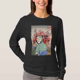T-shirt Cute Ancienne Chat Japonais Artwork Japonais Ceris