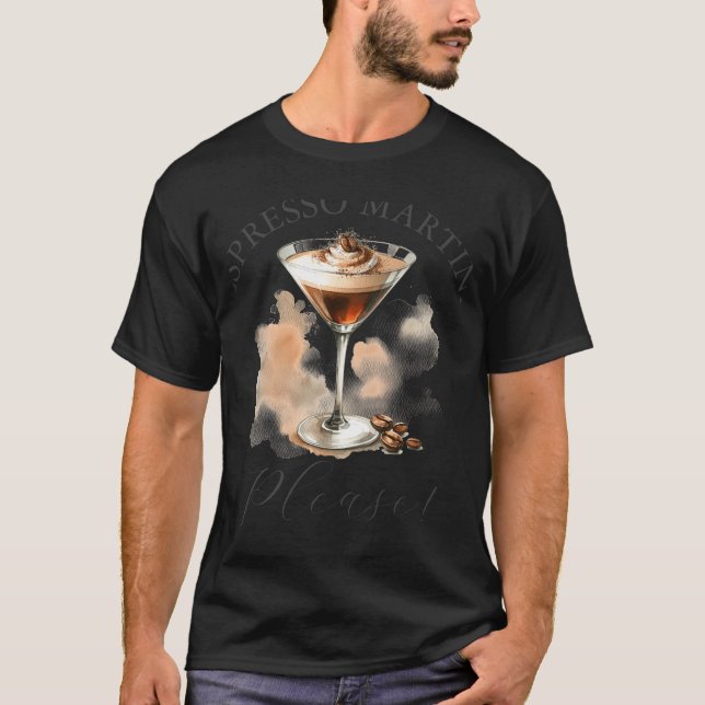 T-shirt Cute And Funny Espresso Martini  (Devant)
