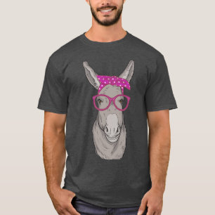 T-shirt Cute âne fermier fille ferme animal