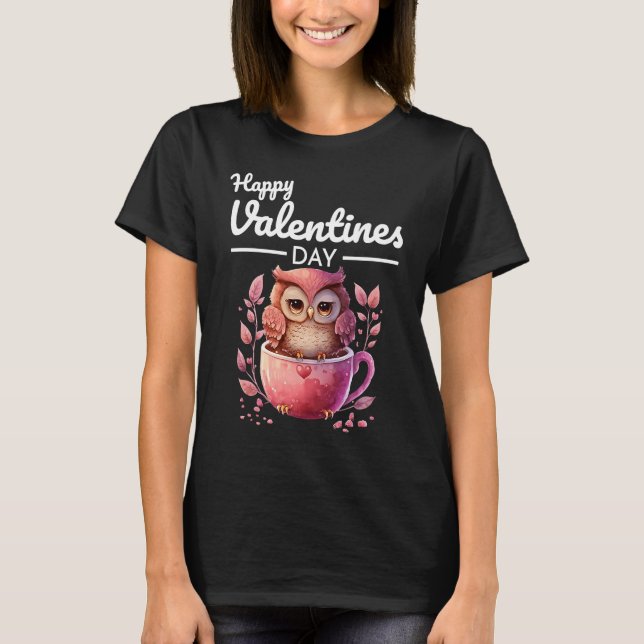 T-shirt Cute Animal Heart Panda Bonne Saint Valentin Joyeu (Devant)