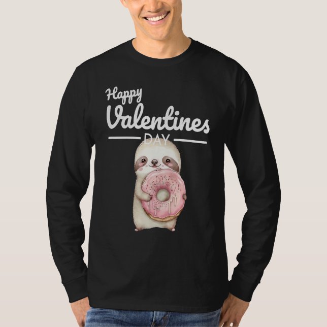 T-shirt Cute Animal Heart Panda  Happy Valentine Day  1 (Devant)