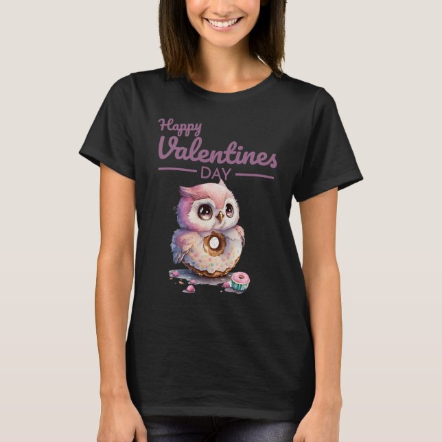 T-shirt Cute Animal Heart Panda  Happy Valentine Day  29 (Devant)