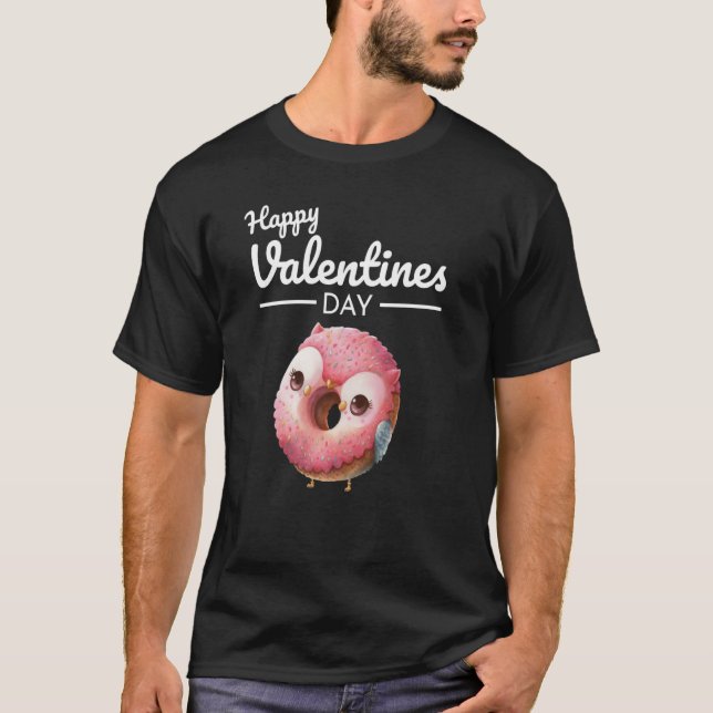 T-shirt Cute Animal Heart Panda Happy Valentine Day  57 (Devant)