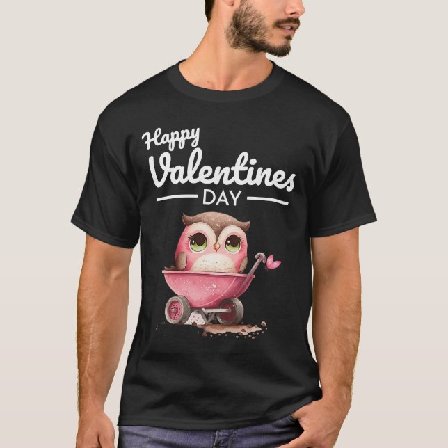 T-shirt Cute Animal Heart Panda Joyeux Saint Valentin 16 (Devant)