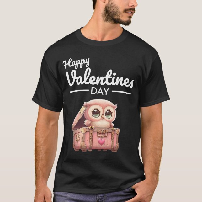 T-shirt Cute Animal Heart Panda Joyeux Saint Valentin 27 (Devant)