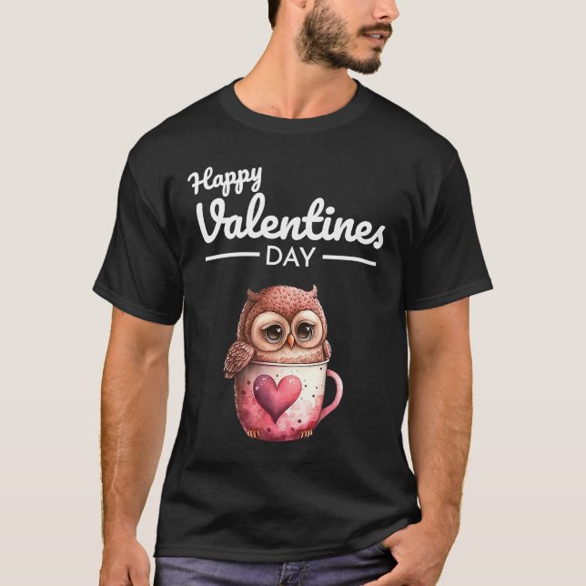 T-shirt Cute Animal Heart Panda Joyeux Saint Valentin 29 (Devant)