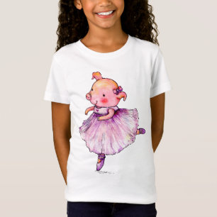 T-Shirt Cute Animal Pig Ballerina Watercolor