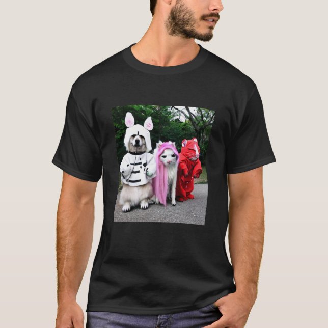 T-shirt Cute Animaux Cosplay (Devant)