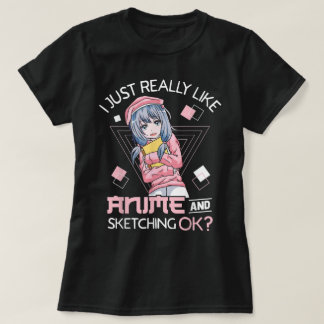T-shirt Cute Anime Artist Aesthetic Design