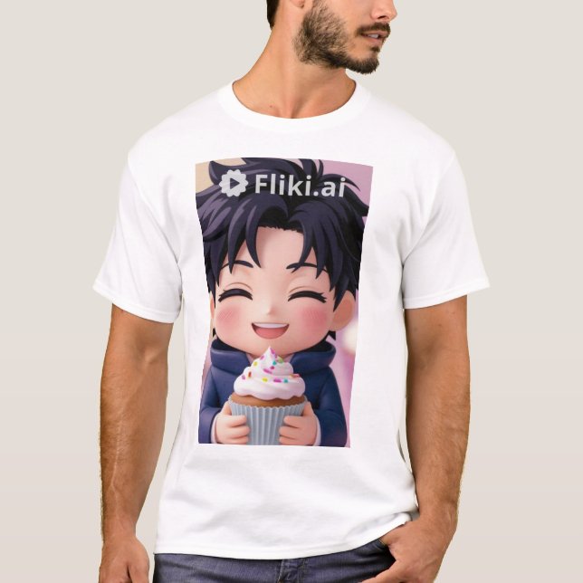 T-shirt Cute Anime tisart (Devant)