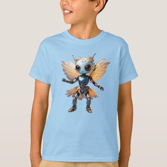 T-shirt Cute Ant Girl Dancing Robot Pixie (Devant)
